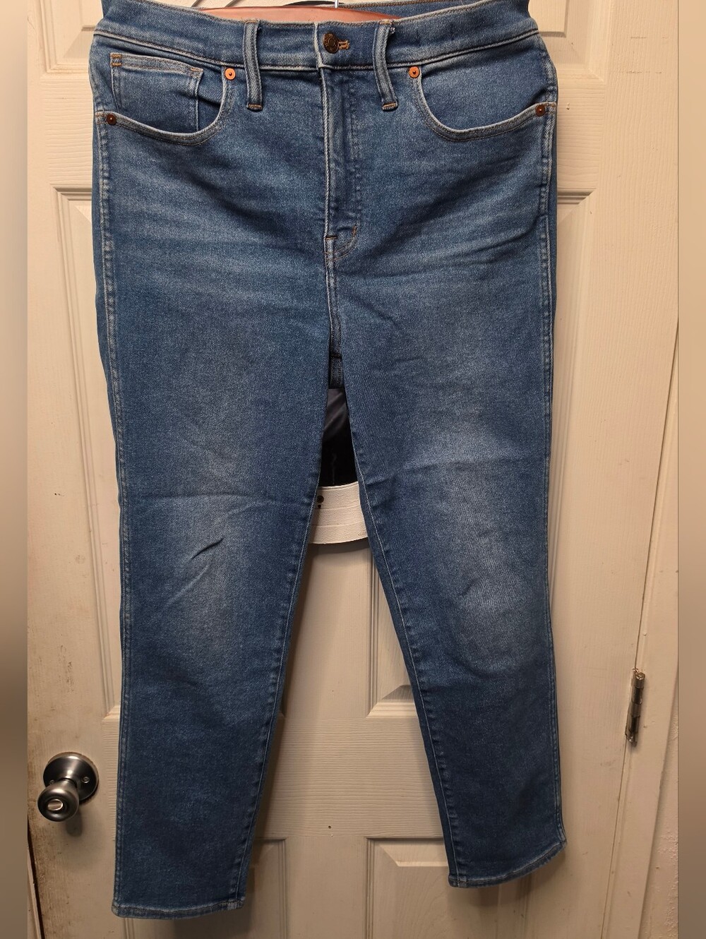 Madewell STOVEPIPE Jeans in Light Denim